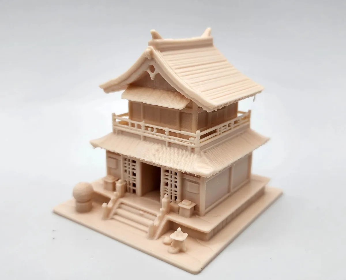 Casa japonesa tradicional en miniatura, modelo grande