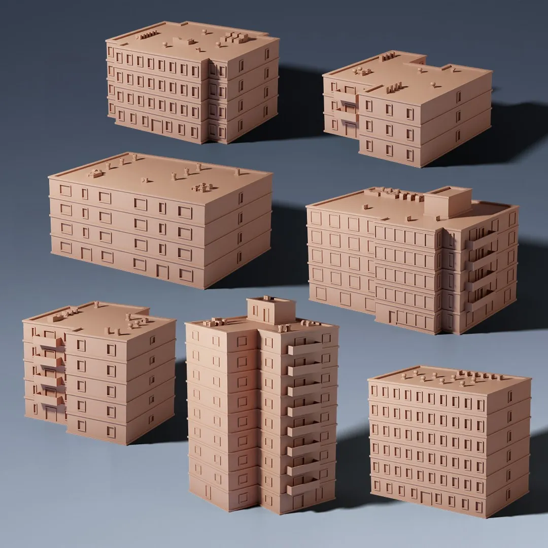 Vivienda vecina de dos plantas, escala 1:200