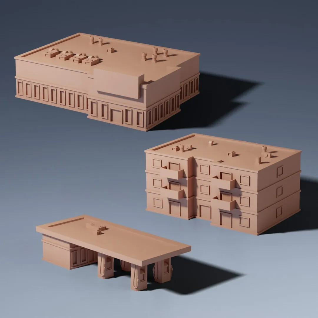 Vivienda vecina de una planta, escala 1:200