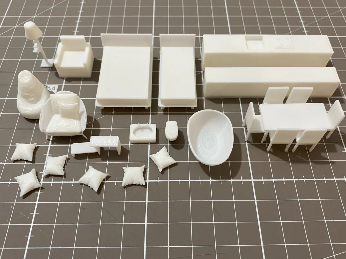 Bañera y box de ducha, escala 1:20