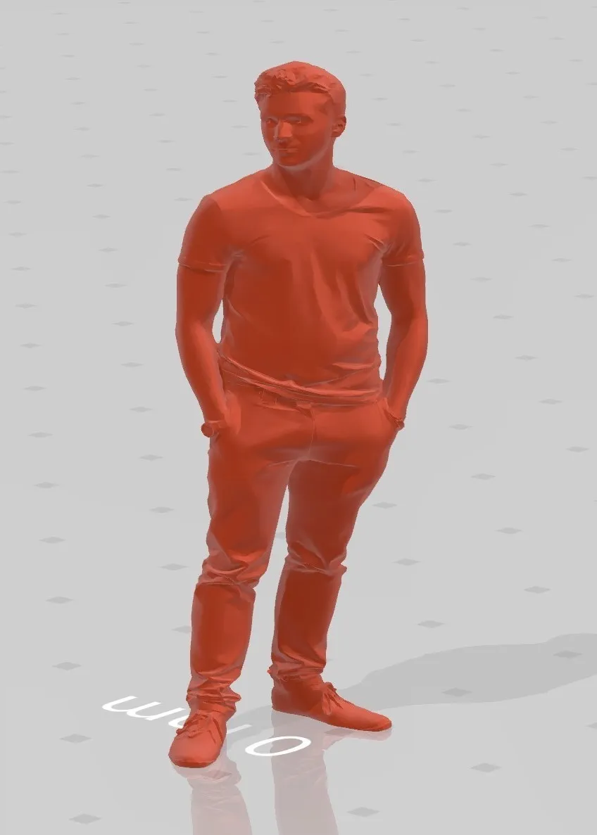 Figura humana conversando, par, escala 1:20