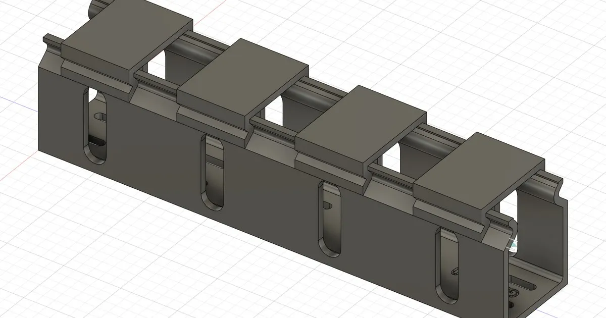 Base de maqueta con canal para cables por debajo
