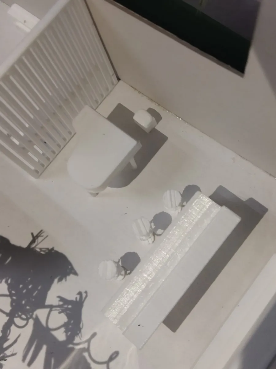 Juego de paños de pared móviles, escala 1:50
