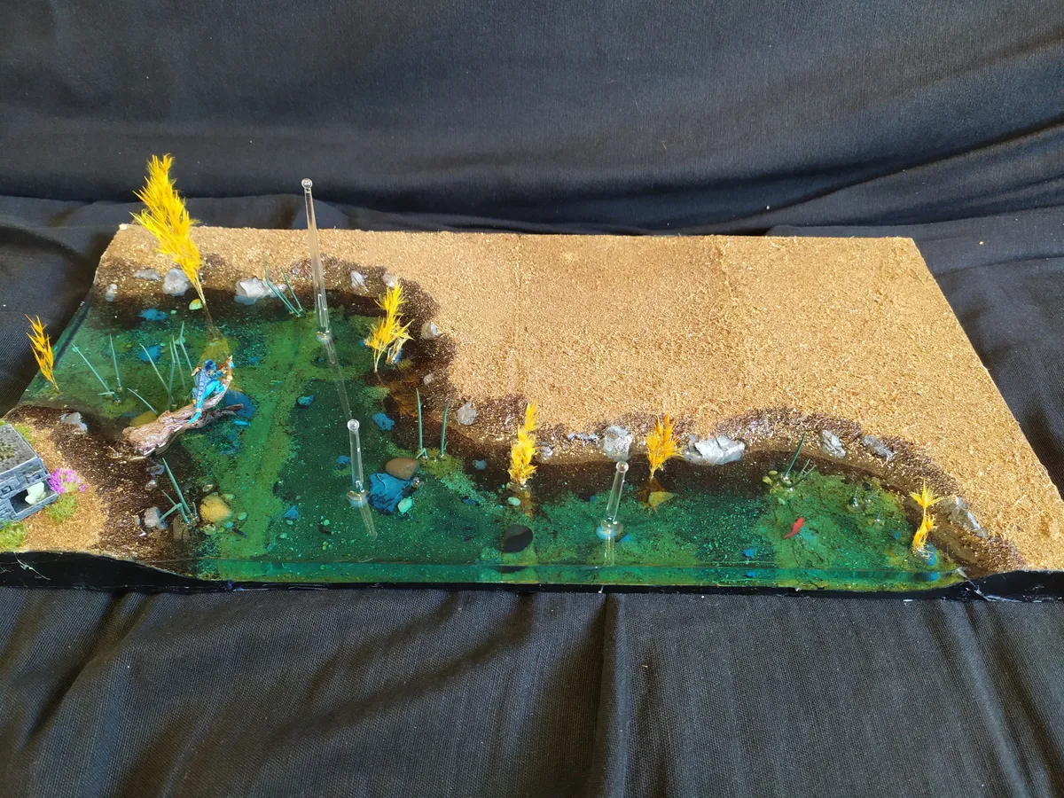 Muelle y borde costero, escala 1:200