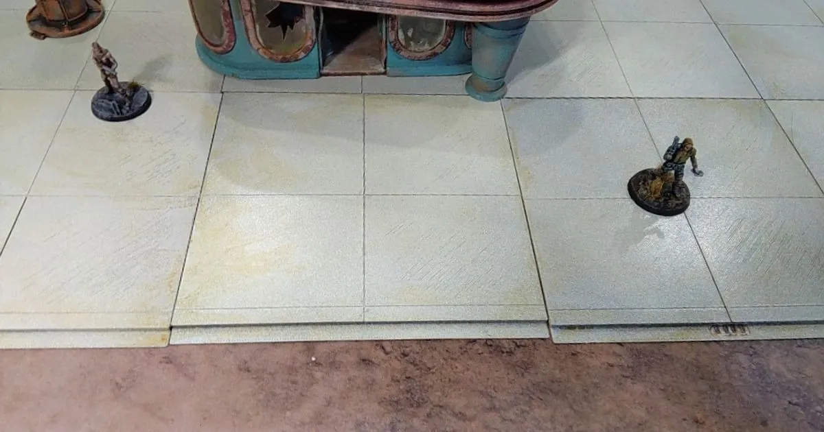 Placa de suelo modular de 10 x 10 cm