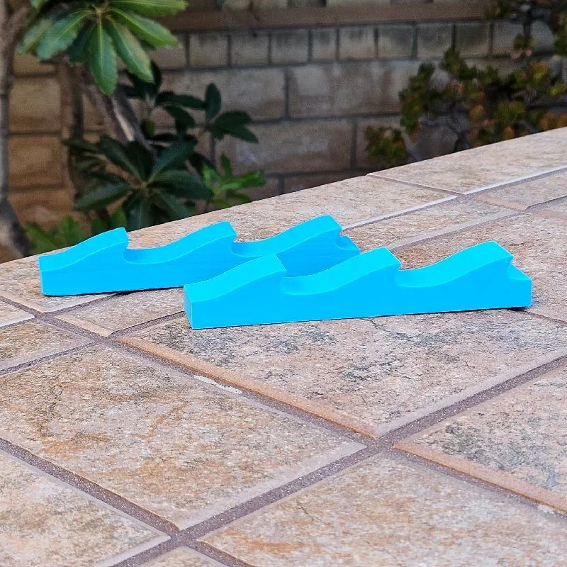 Placa de textura de agua con oleaje, escala 1:50