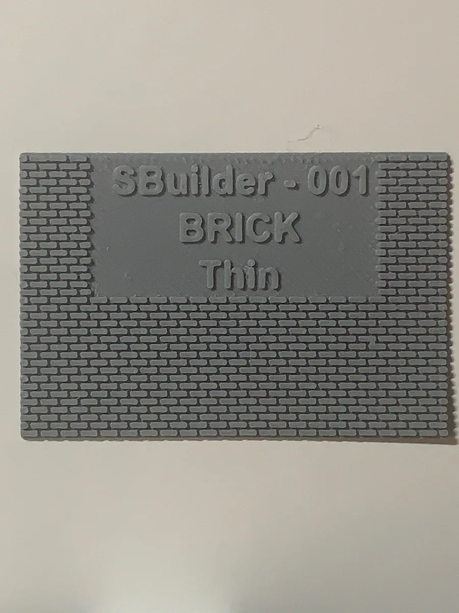 Placa de textura de ladrillo visto, escala 1:50