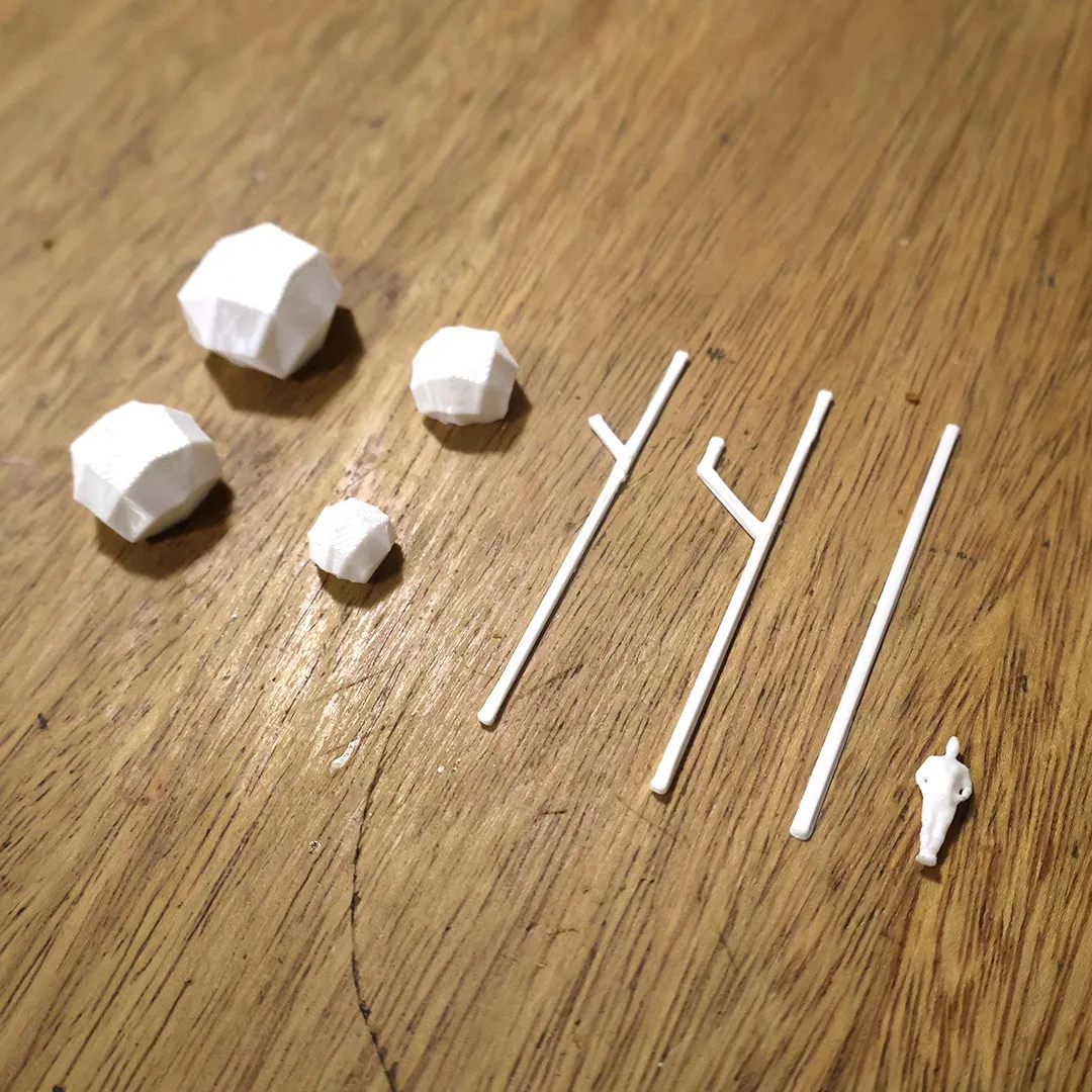 Cerco vivo por tramos para maqueta, escala 1:50