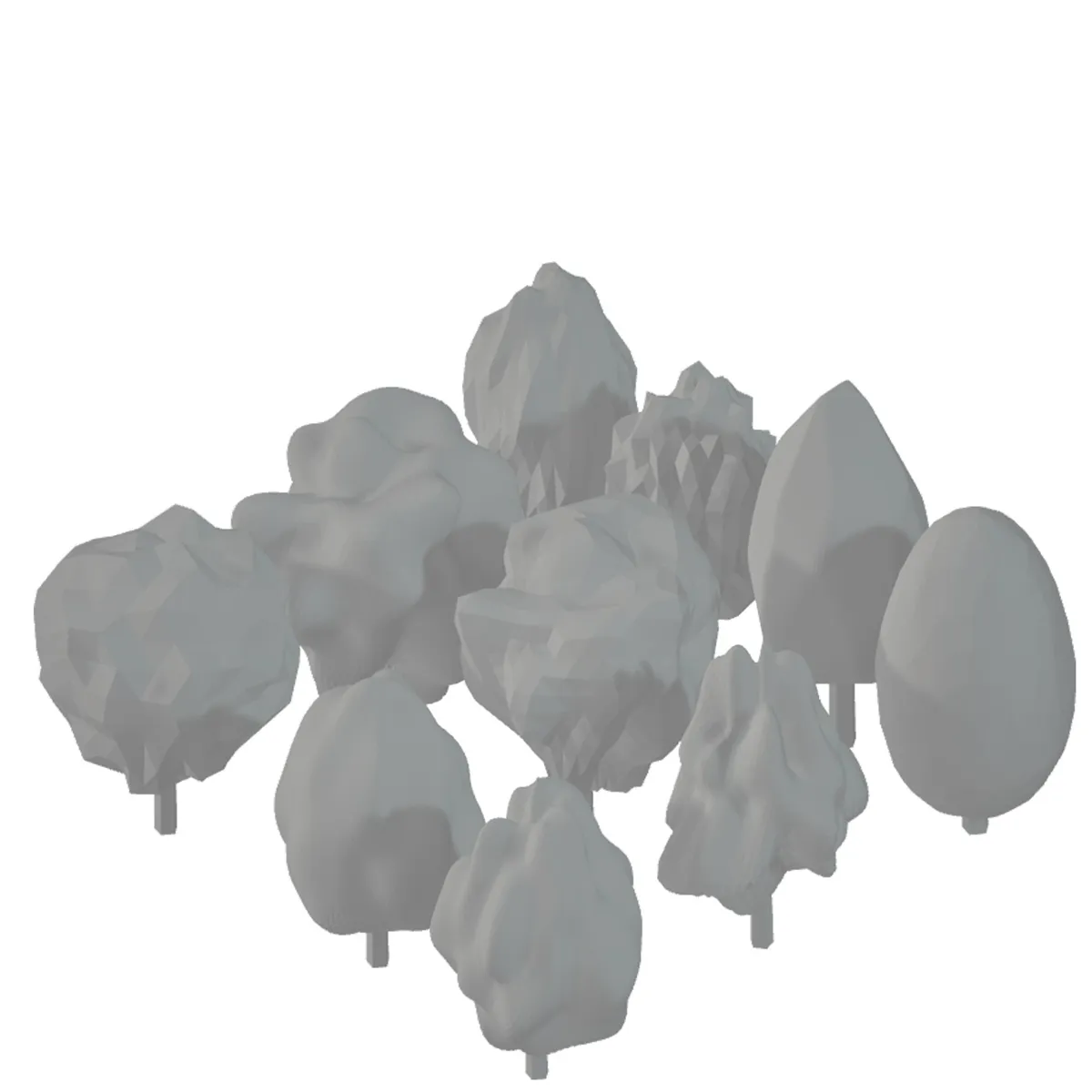 Jacarandá para maqueta, escala 1:200