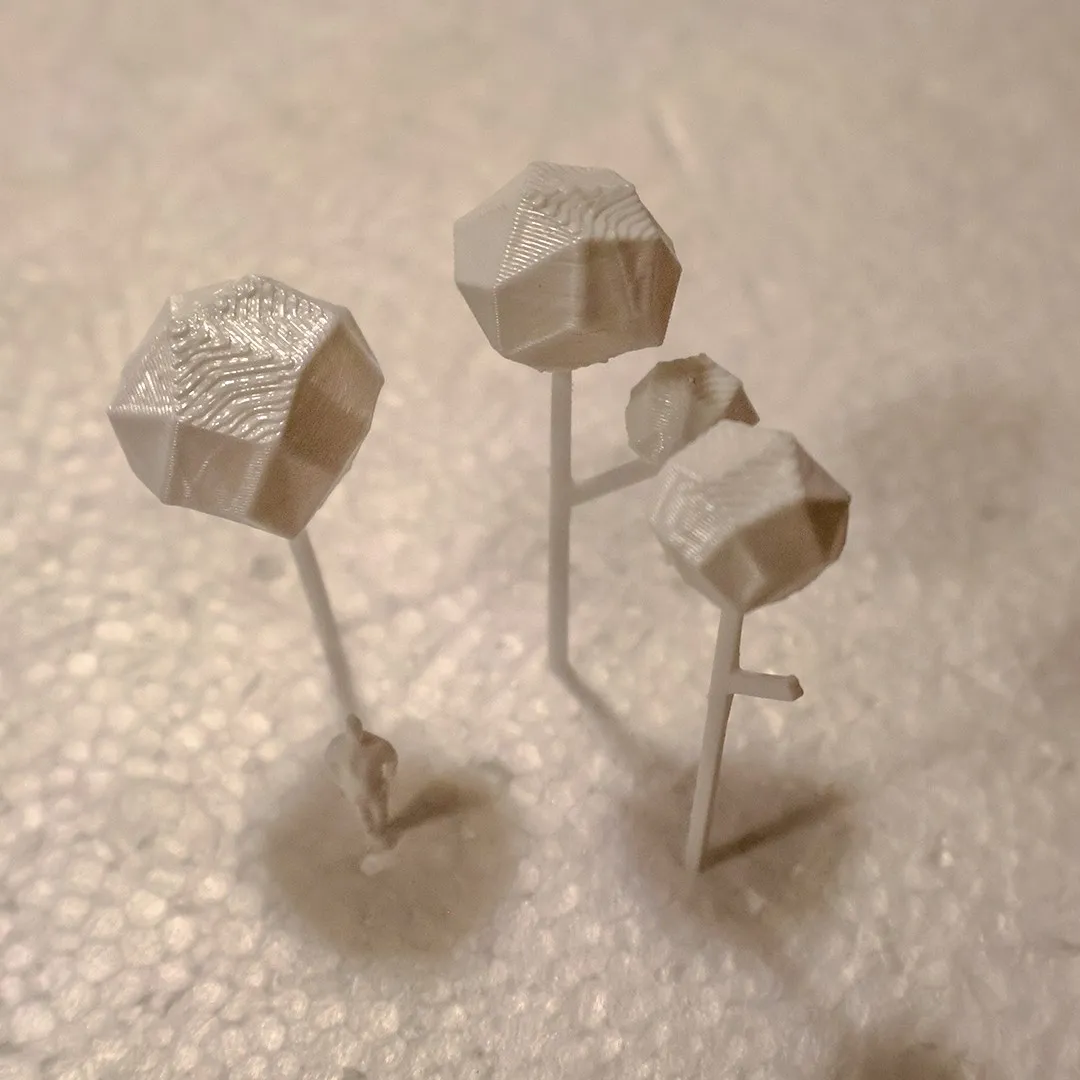 Jacarandá para maqueta, escala 1:50