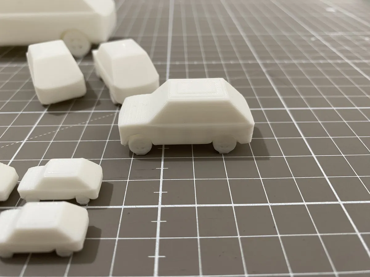 Camioneta para maqueta, escala 1:200