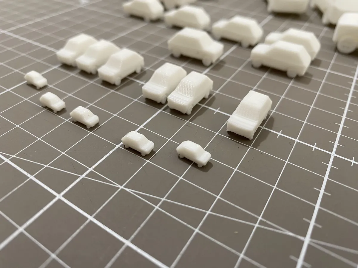 Camión de reparto para maqueta, escala 1:200