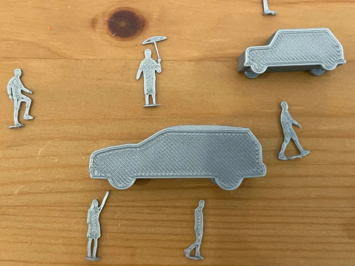 Moto para maqueta, escala 1:100