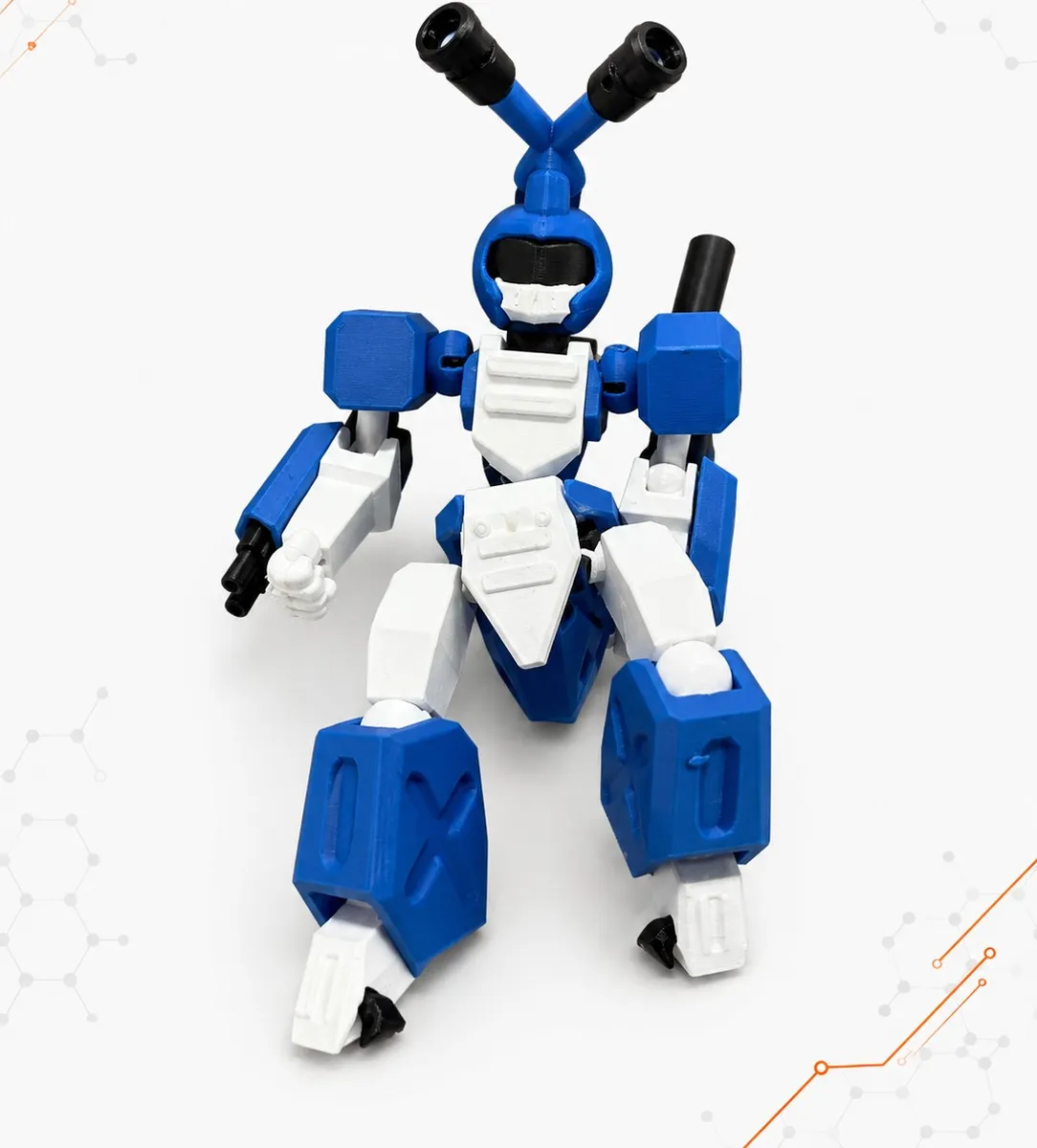 Robot mecha articulado y poseable