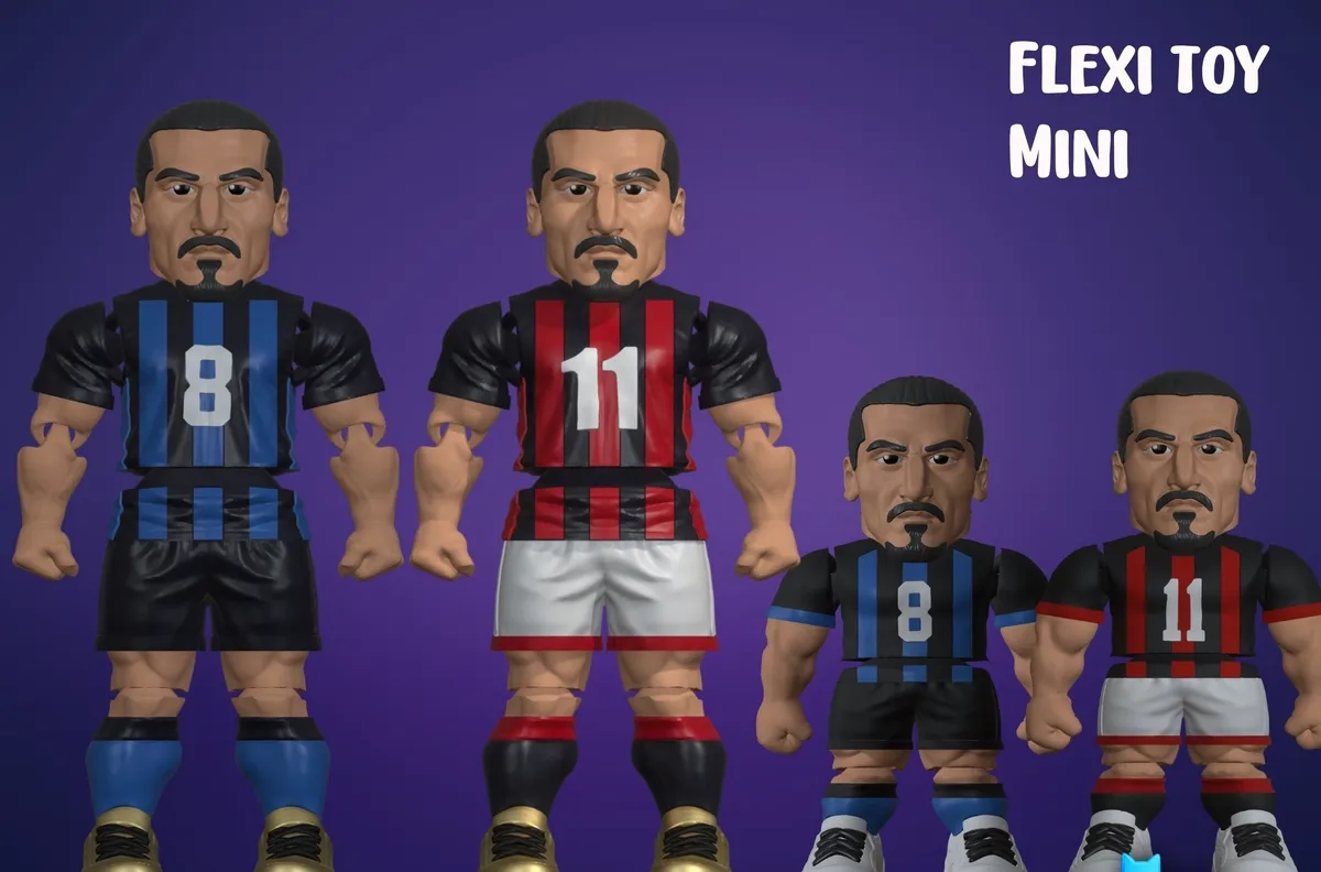 Llavero flexible de futbolista