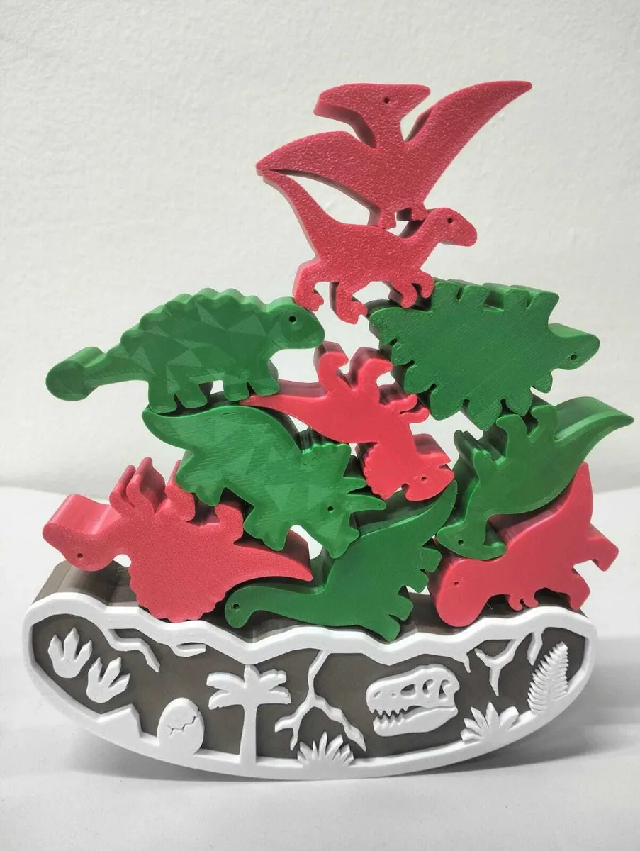 Juego de equilibrio de dinosaurios