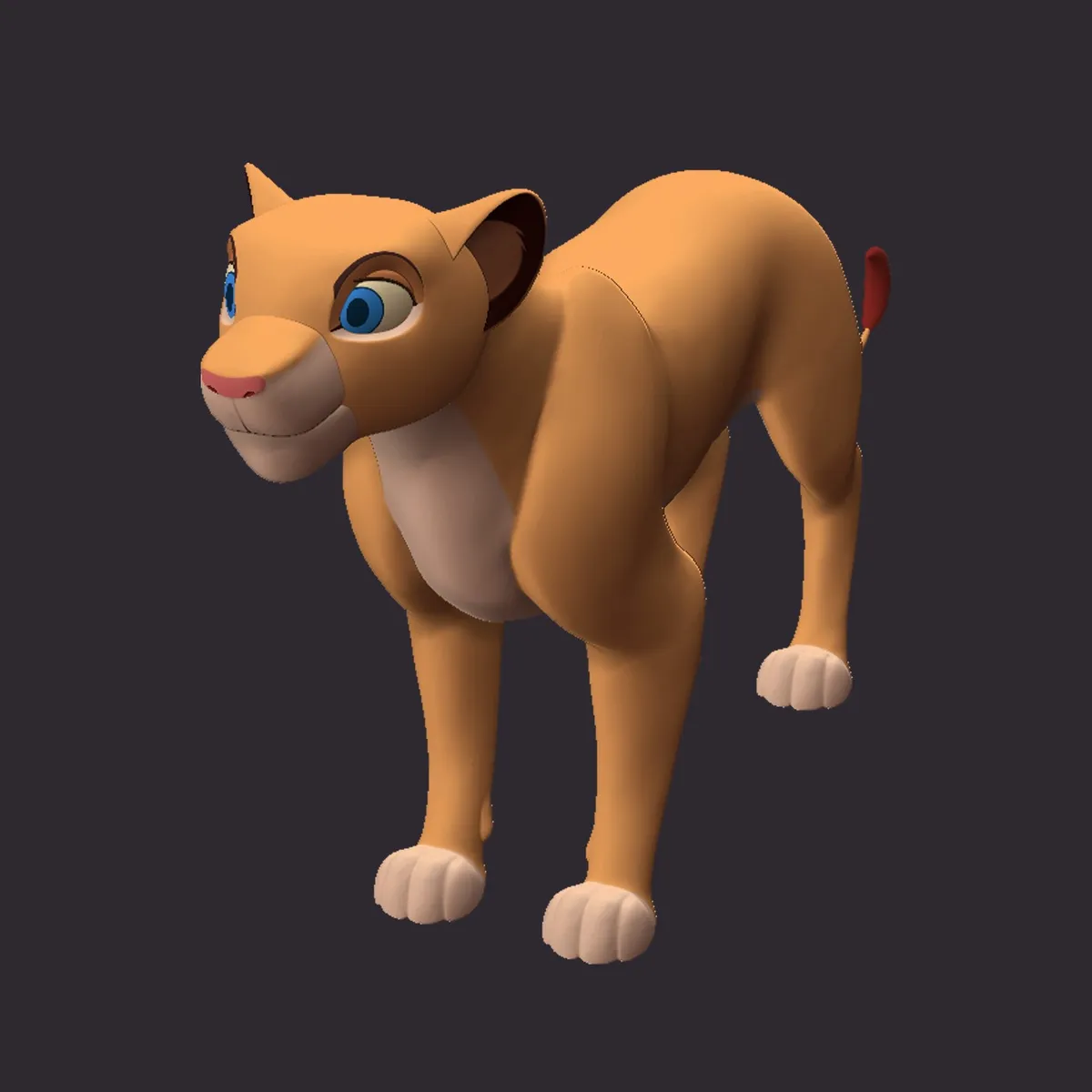 Figura de leona cachorra