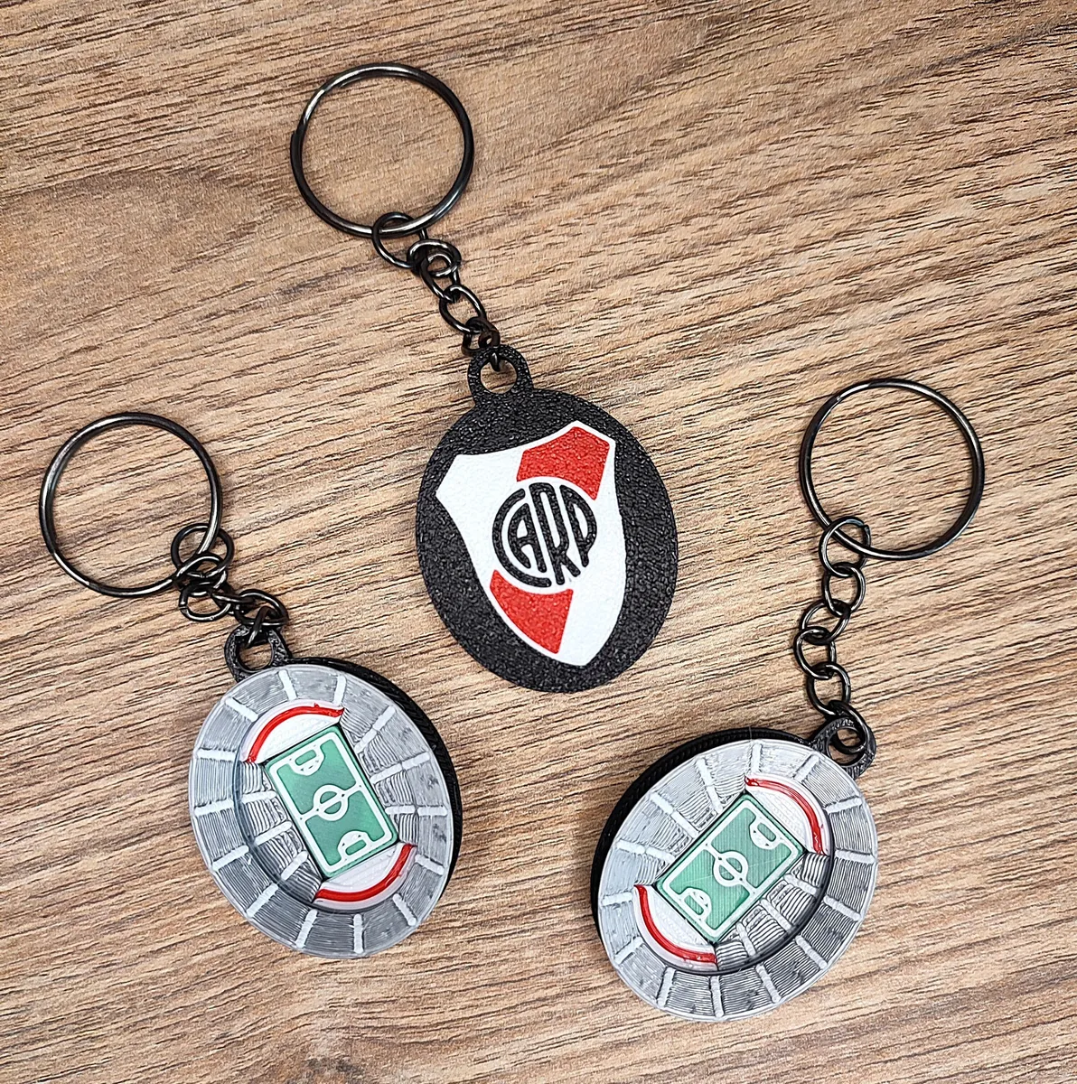 Llavero del estadio Monumental en miniatura