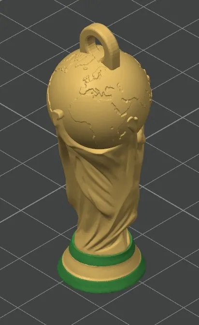 Llavero del trofeo del Mundial