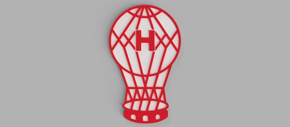 Cuadro de pared con el escudo de Huracán