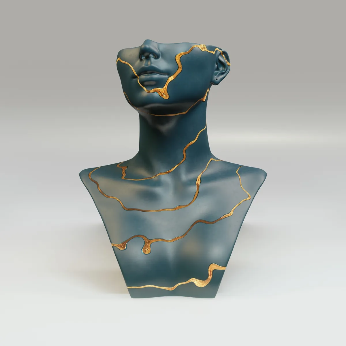 Busto decorativo para exhibir joyas