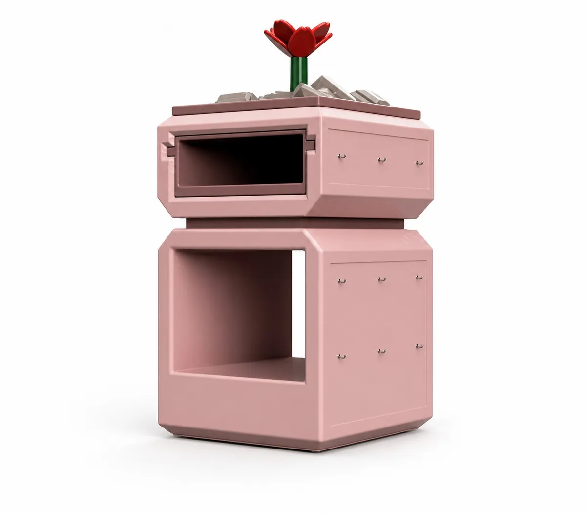 Exhibidor floral organizador de joyas
