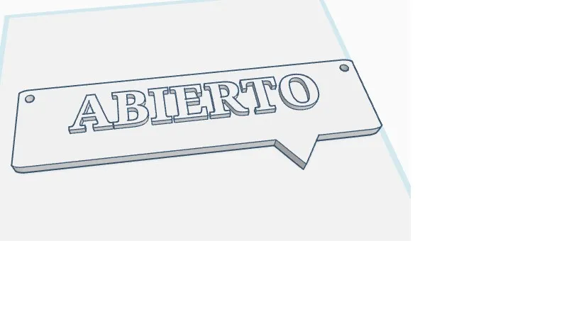 Cartel de abierto y cerrado para la puerta