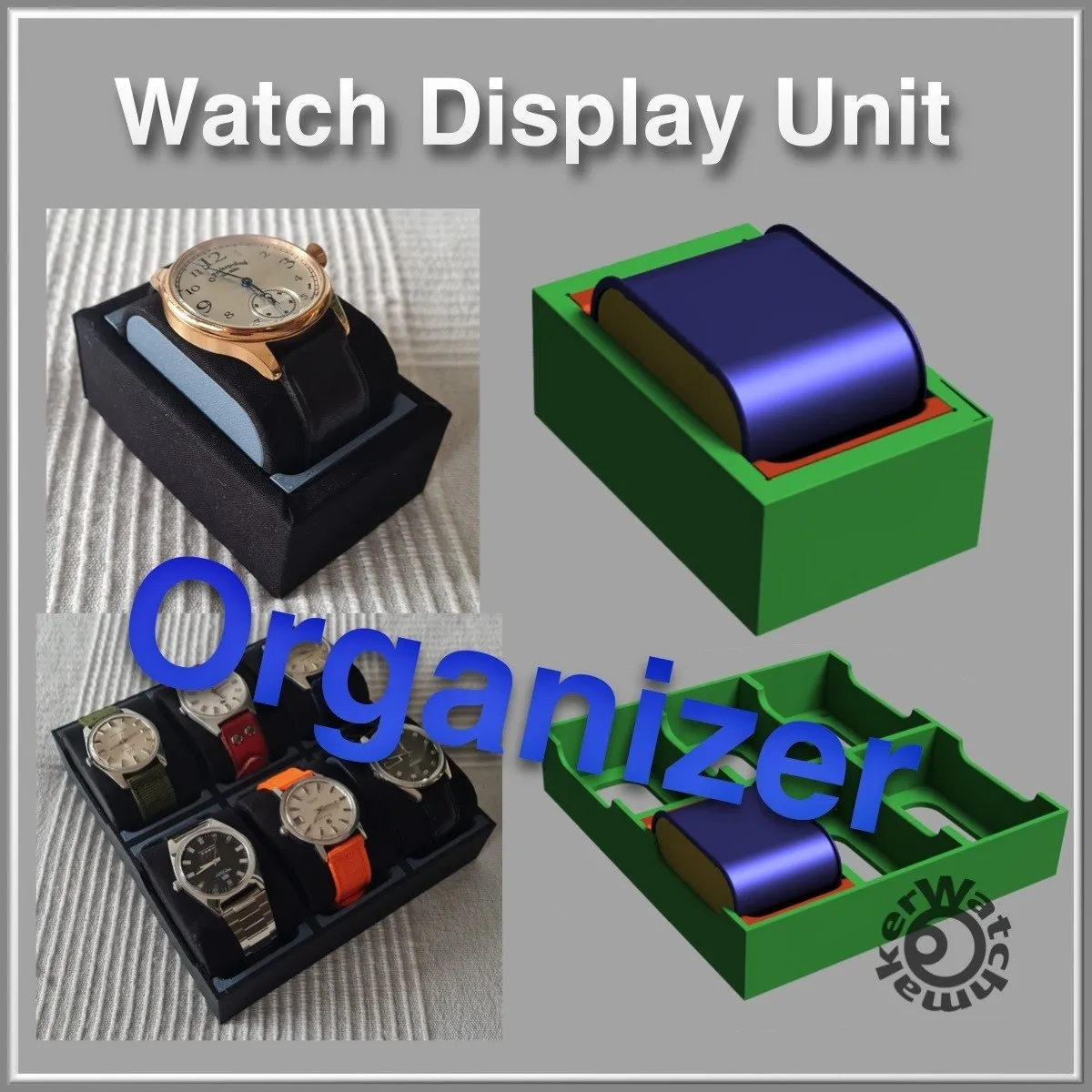 Exhibidor organizador de relojes