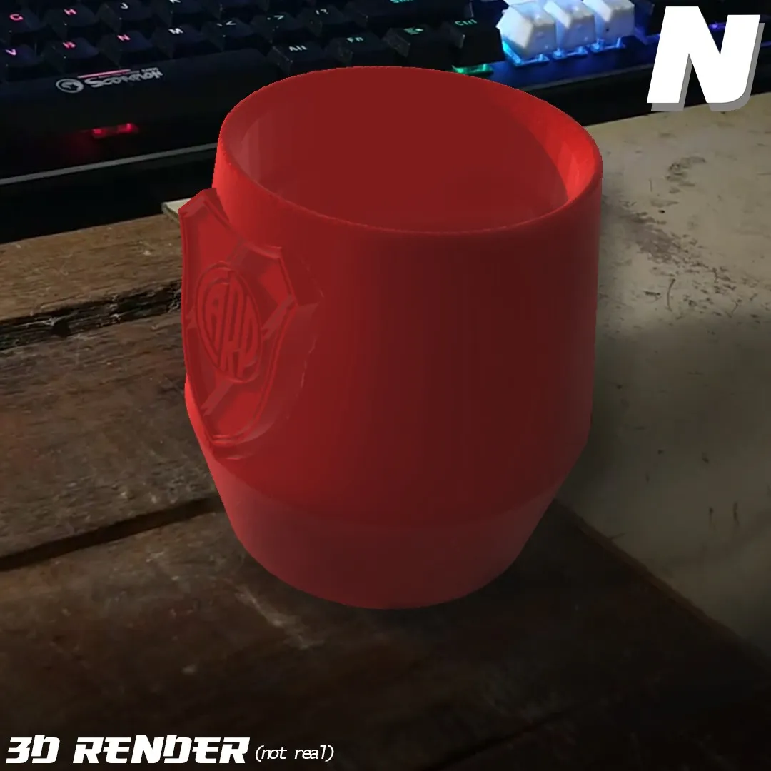 Mate de River con el escudo en relieve