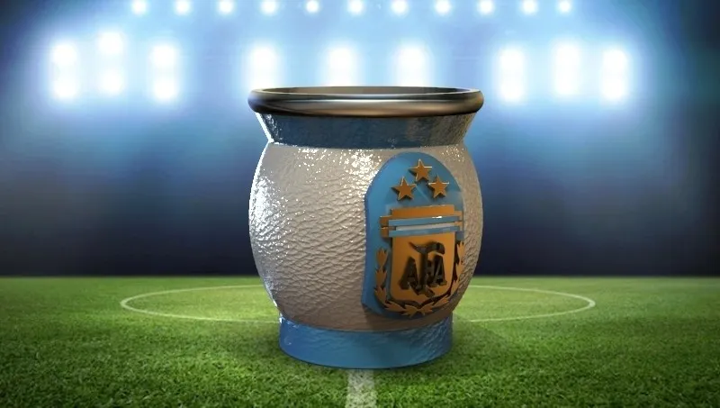 Mate de Argentina campeón con las tres estrellas