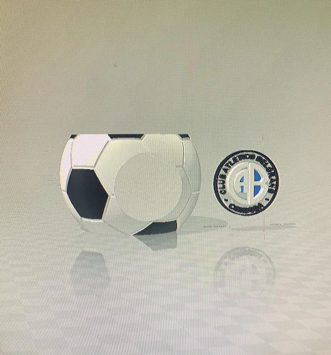 Mate pelota de Belgrano con el escudo aparte