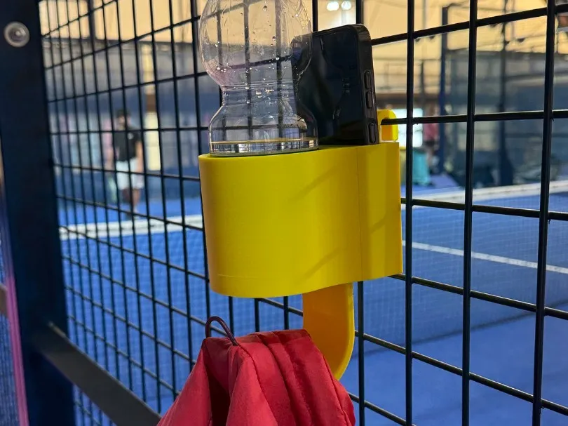 Organizador de cancha para botella, celular y toalla