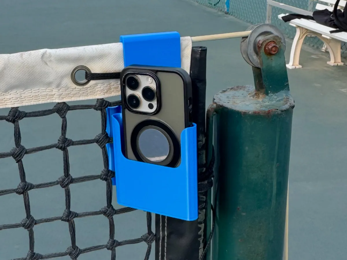 Soporte de teléfono a presión para la red