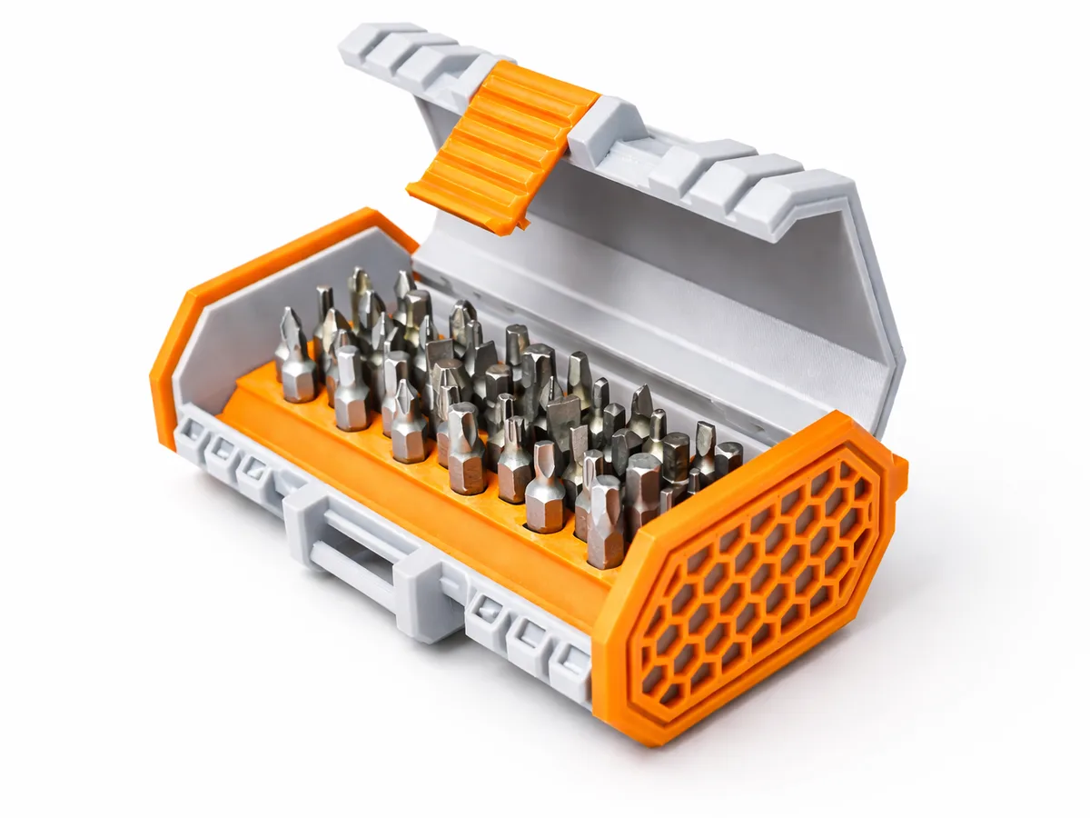 Estuche compacto para puntas de atornillador