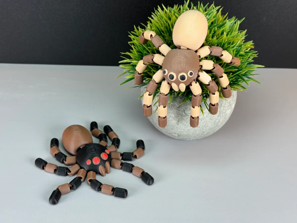 Araña articulada de ocho patas