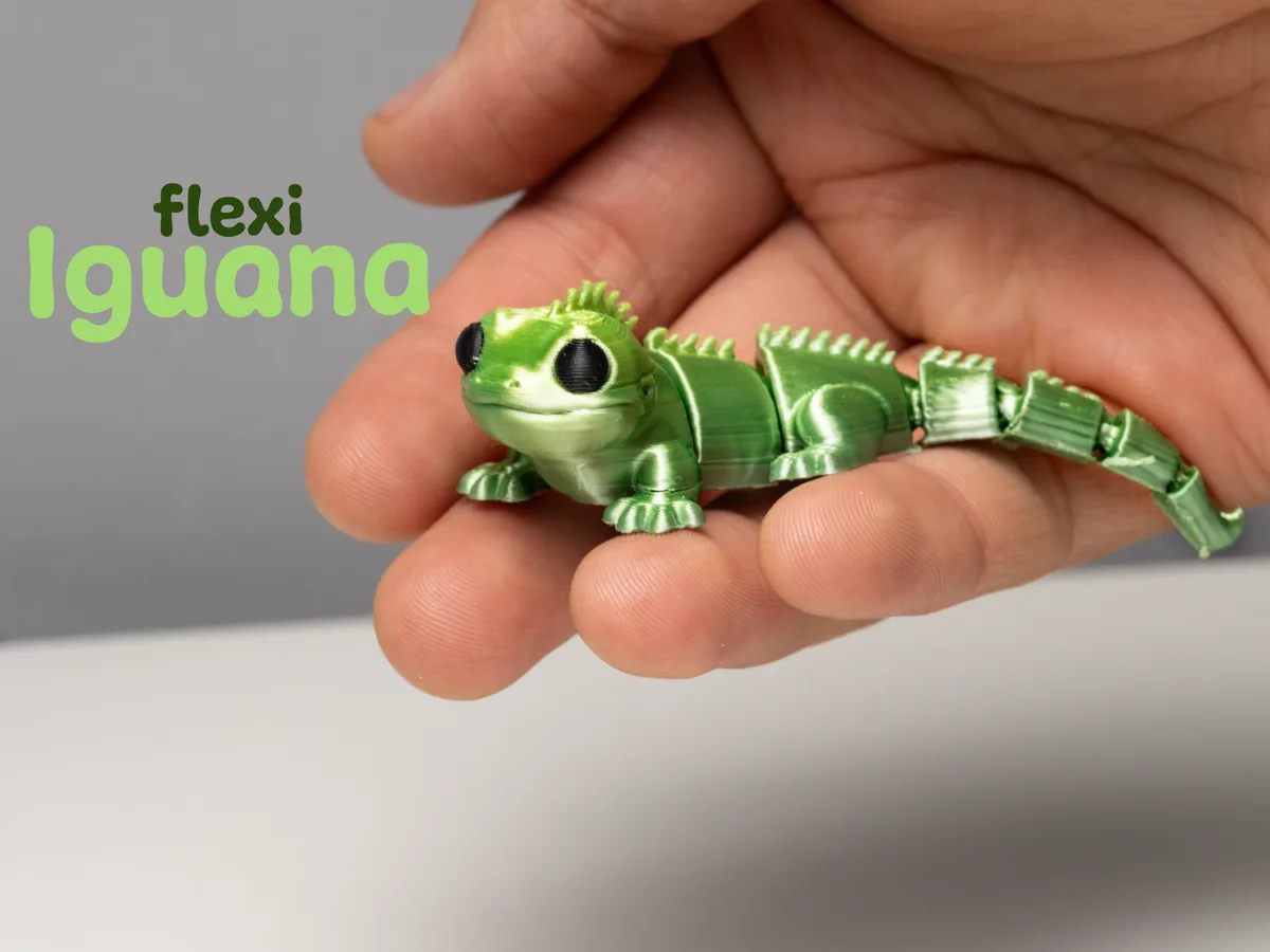 Iguana articulada miniatura