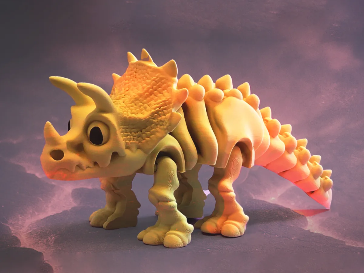Triceratops esqueleto articulado