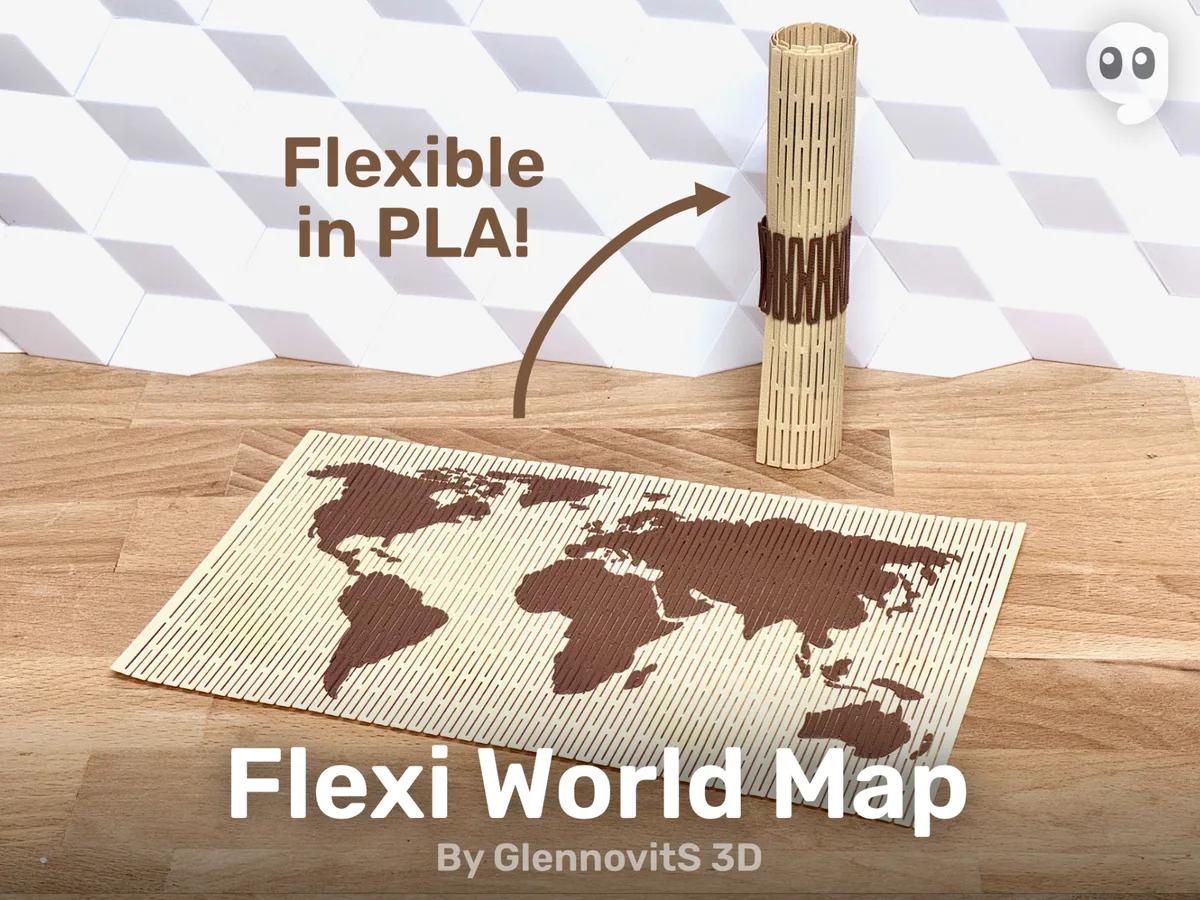 Mapa del mundo flexible