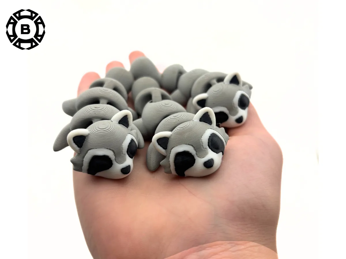 Mapache articulado miniatura