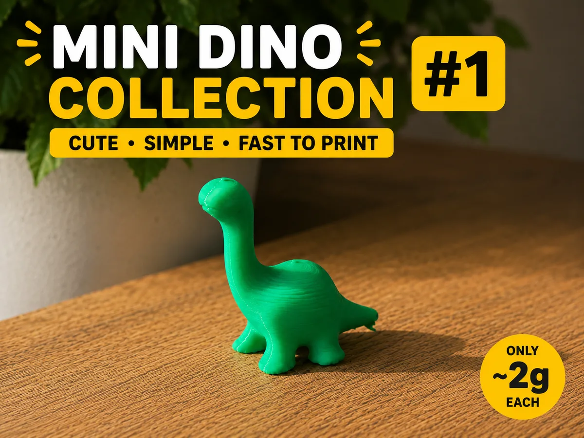 Dinosaurio miniatura de cuello largo