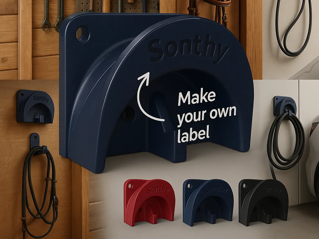 Soporte de pared a medida para cables y accesorios