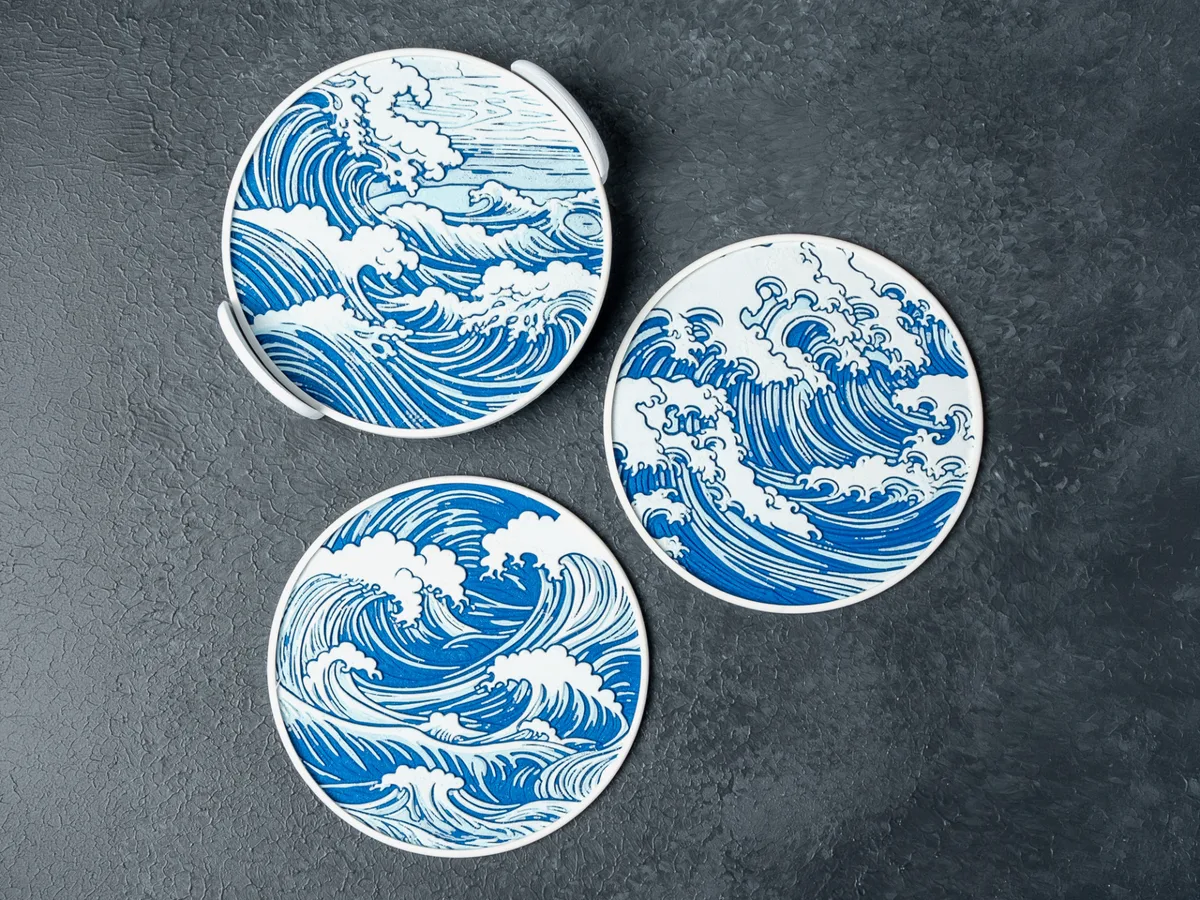 Posavasos de ondas