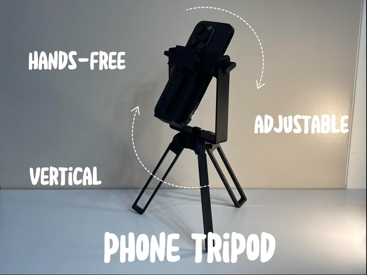 Trípode vertical regulable para celular