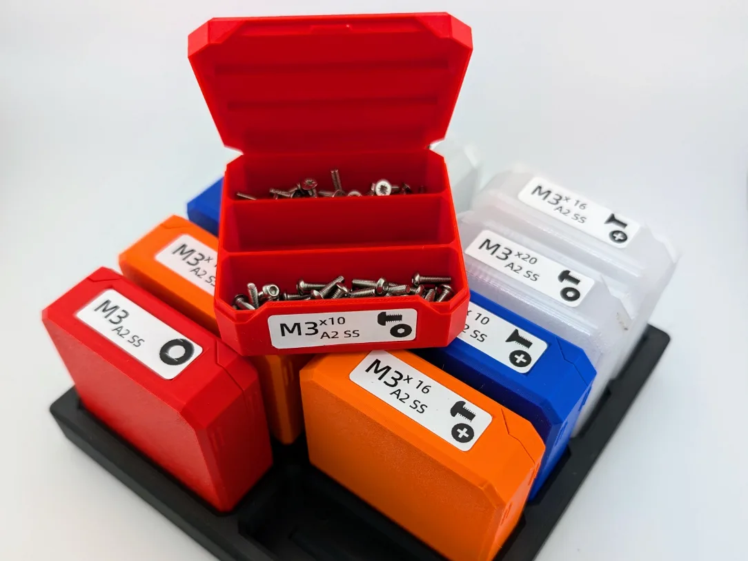Caja de repuestos tipo valva