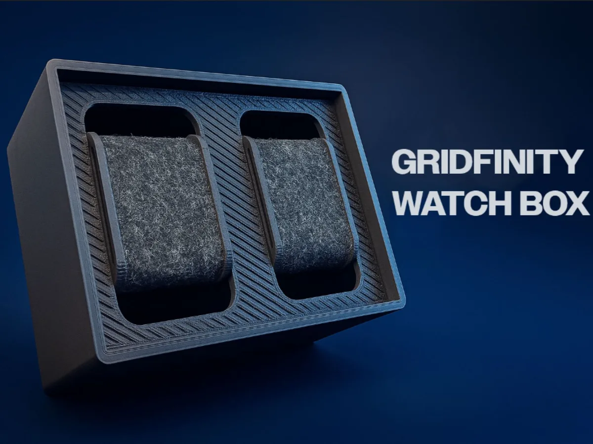 Caja para dos relojes compatible con Gridfinity