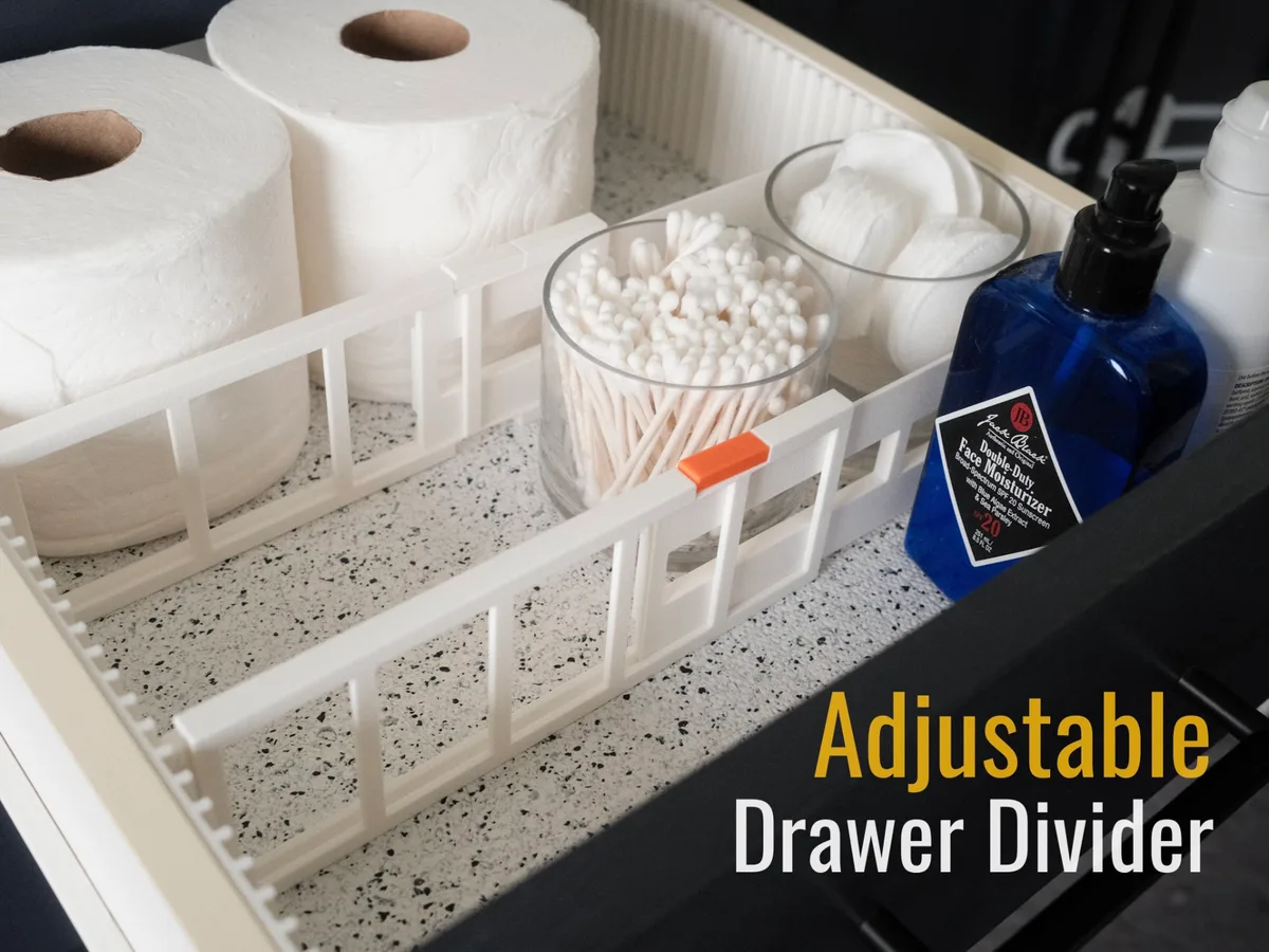 Divisor de cajón regulable