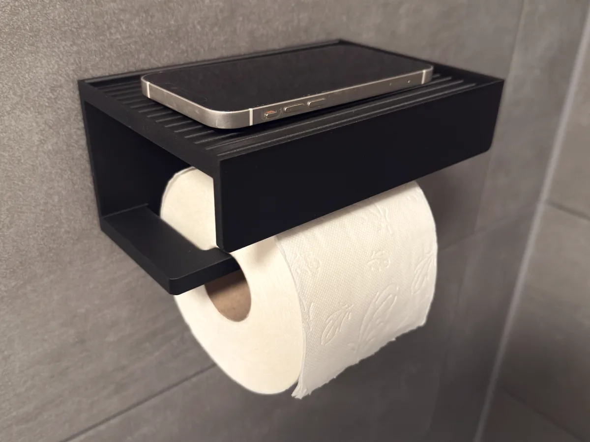 Portarrollos de pared de líneas simples
