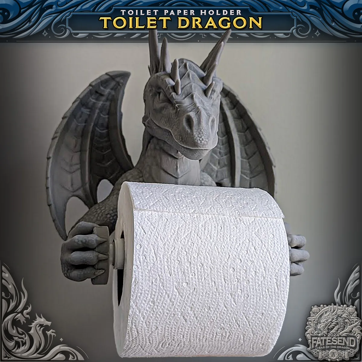 Portarrollos dragón