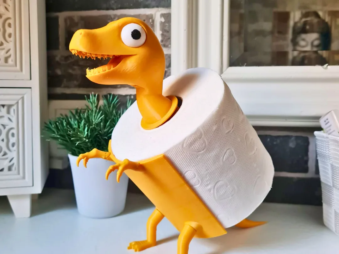 Portarrollos dinosaurio