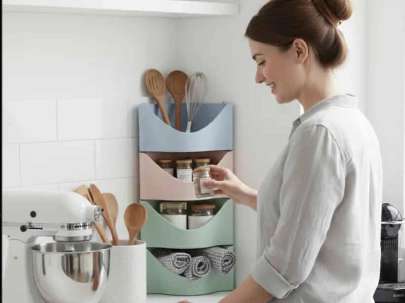 Organizador modular de rincón